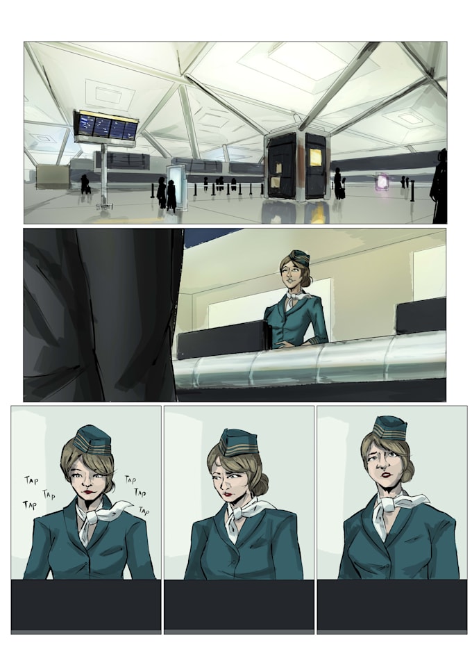 illustrate comic book pages