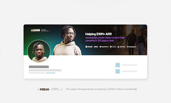 design a professional linkedin banner