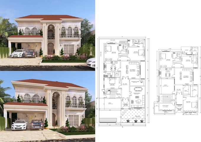 draw architectural floor plan drawings for real estate