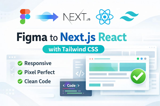 Convert figma design to responsive react or nextjs website by Karina ...