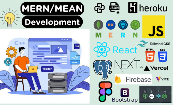 build full stack mern, mean, and nextjs web applications
