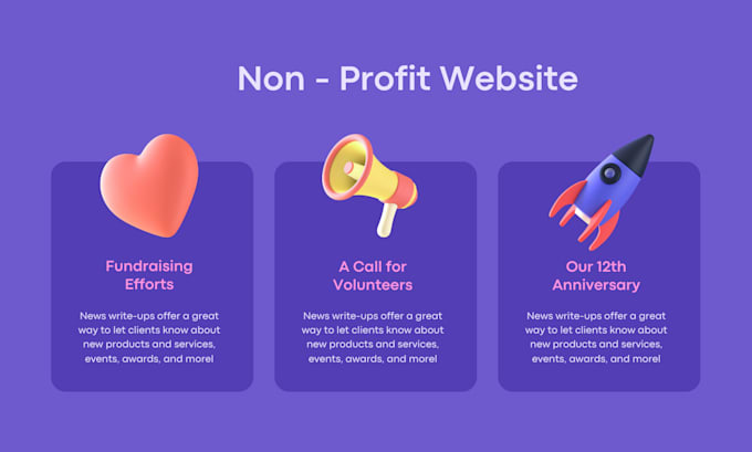 build top class nonprofit wordpress website with free logo
