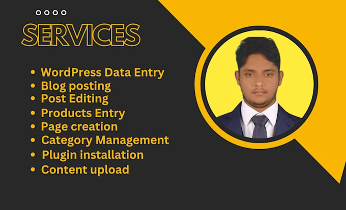 do wordpress data entry, woocommerce product listing, and blog posting