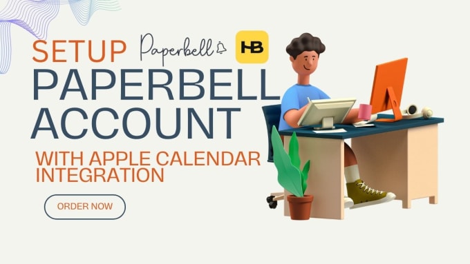 Setup paperbell account kajabi and integrate apple calendar on