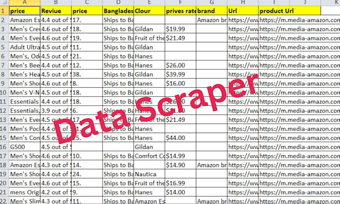 do data scraper with python