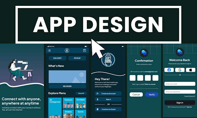 Design your mobile apps ui ux by Ghazali_labs | Fiverr