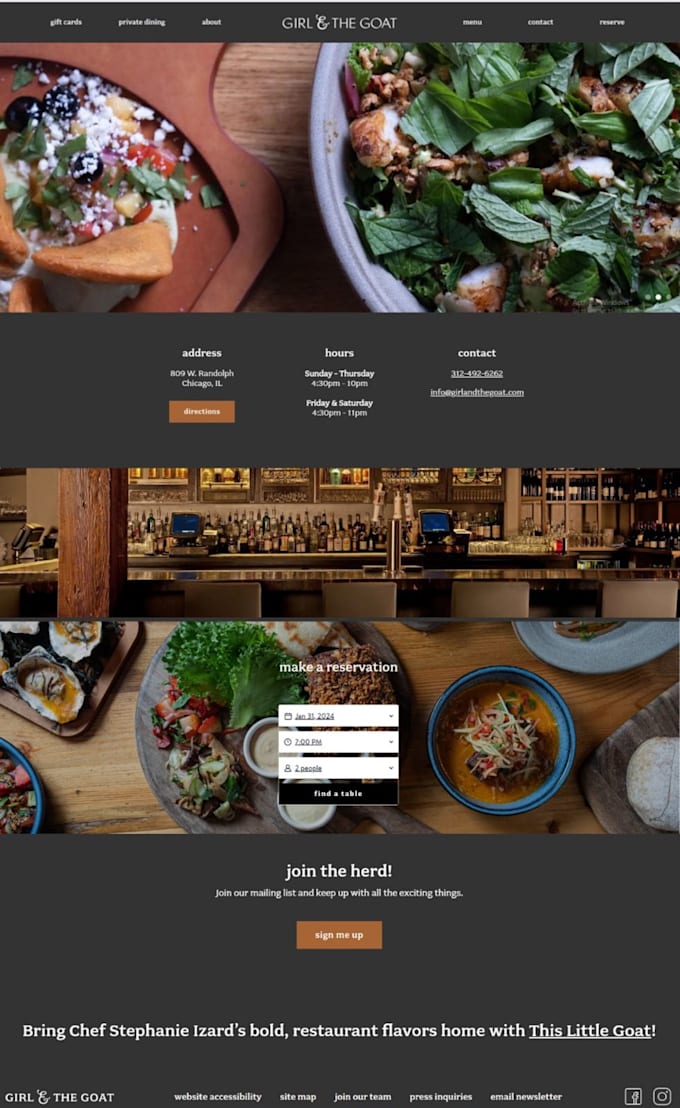 create a restaurant website , café and catering web app