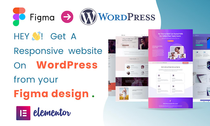 convert figma design to wordpress using elementor