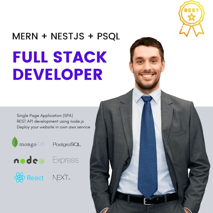 be your full stack web developer and mern developer