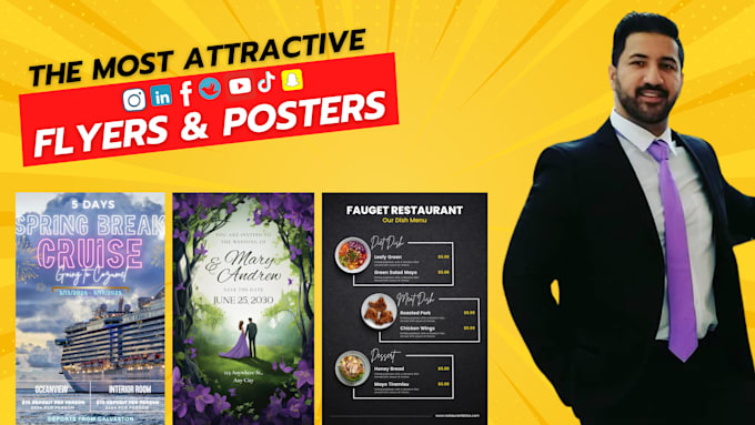 create attractive instagram flyer and social media post for all the niches