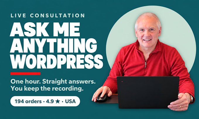consult with you about any wordpress, business, or website issue