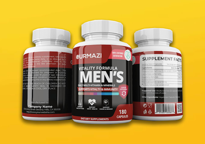 do product label design and supplement or cbd label design and packaging