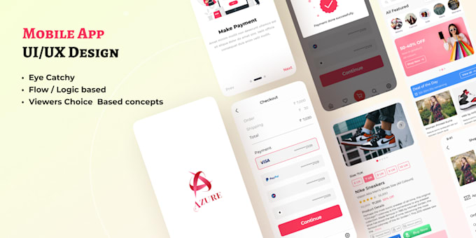 Design ui ux design for mobile app using figma, website ui ux design by ...