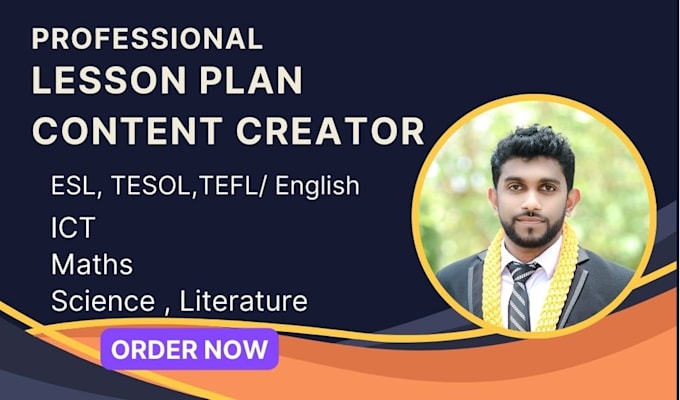 prepare lesson plan, online course content  and curriculum