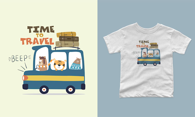 design kids and baby t shirts print illustrations, badges