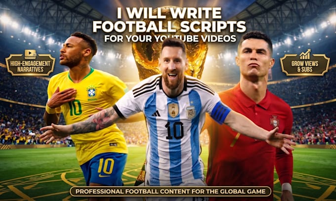 write football scripts for your youtube videos