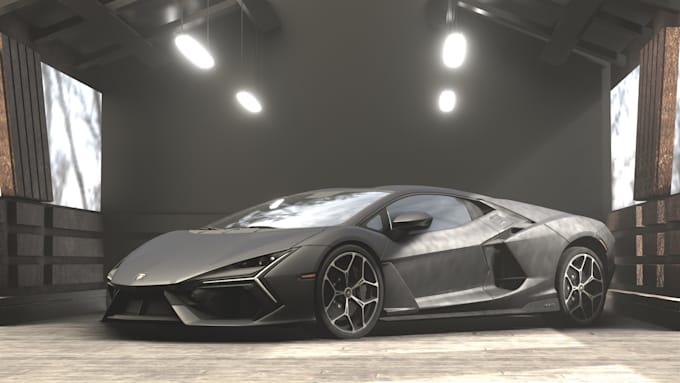 make 3d car model using blender 3d