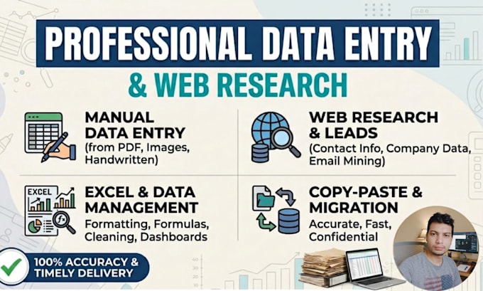 do excel data entry, shopify data entry, CRM data entry