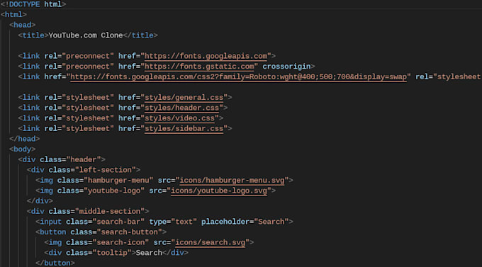Program in html and css by Martik_sim | Fiverr