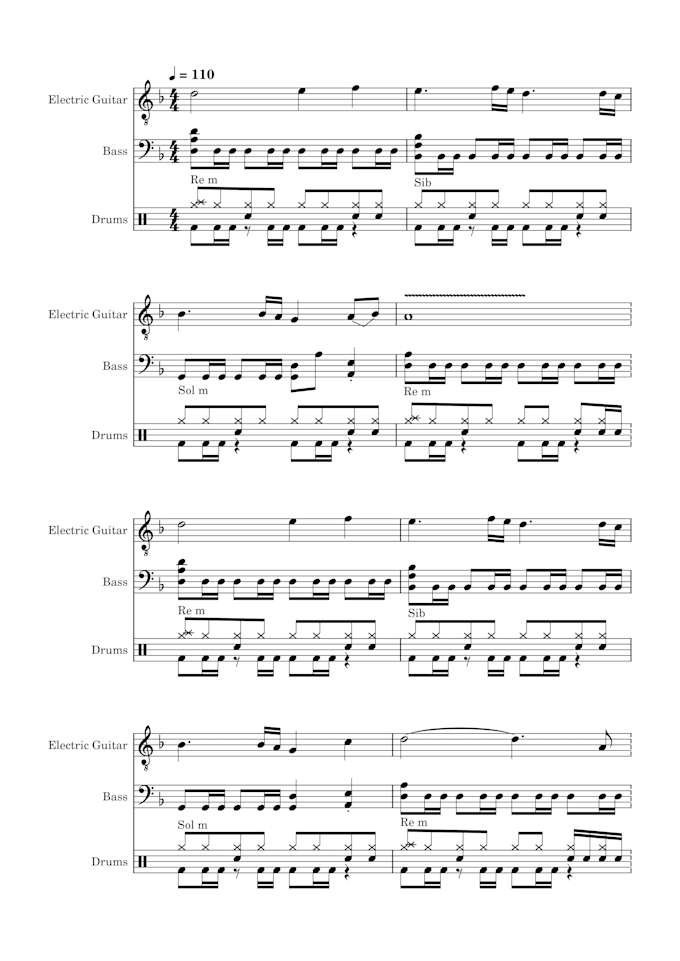 trancribe any song into a great score or tablature