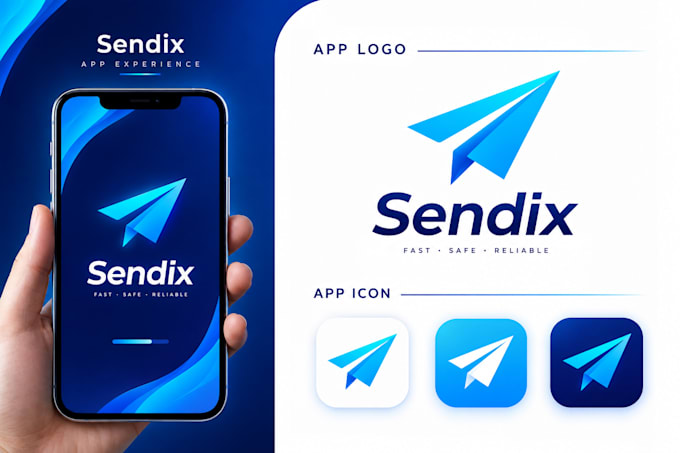 design modern and attractive app icon logo and splash screen