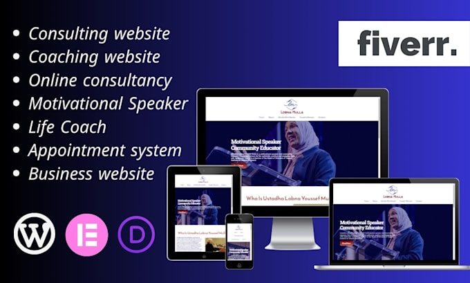 make a consulting website for trainers, speakers, or coach