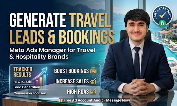 generate bookings for your hotel and travel brand with meta ads