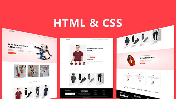 Develop a website in html, css, js by Eraldshtaro | Fiverr