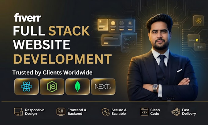 do custom website development as full stack developer, front end developer