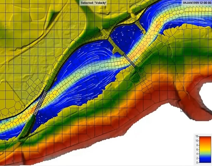 do any hydraulic and hydrologic study, 1d or 2d, hec ras, hms