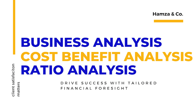 perform cost benefit, business and ratio analysis