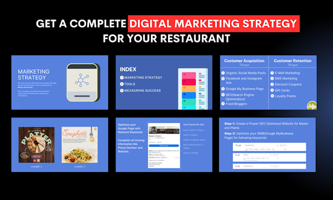 create a digital marketing strategy for restaurants