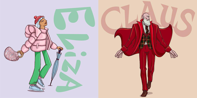 draw a character in cartoon style