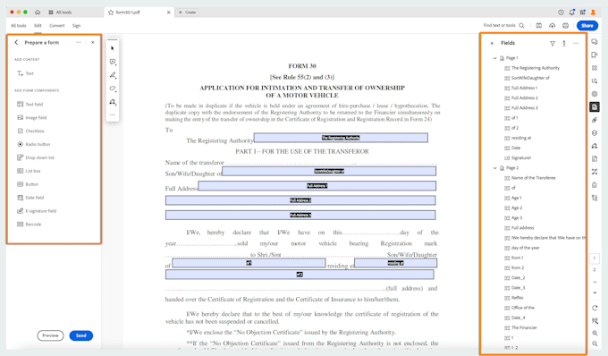 create professional fillable PDF forms for you