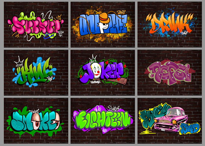 design awesome graffiti text, graphic t shirts, and graffiti logo