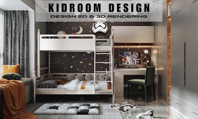 design your 3d bedroom, kids room, closet interior
