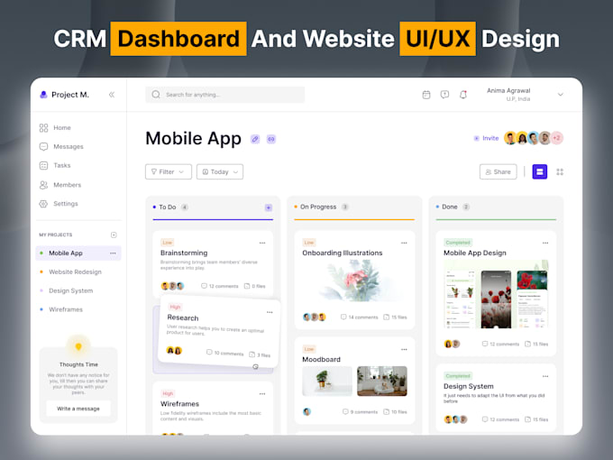 Create design website ui design, dashboard ui ux design, ui, ux, uiux ...