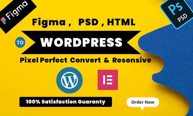 convert figma to wordpress, PSD to wordpress, HTML to wordpress