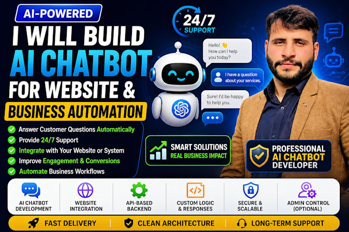 build ai chatbot for website and business automation