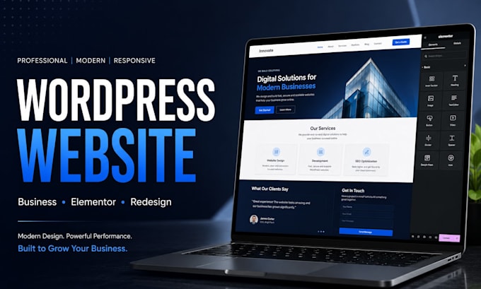 design and develop a professional wordpress website for your business