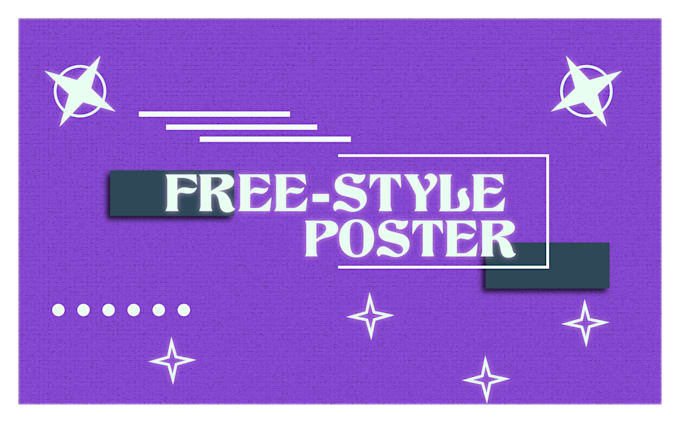 create free style poster