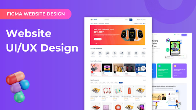 do figma website design, website ui design, figma design website
