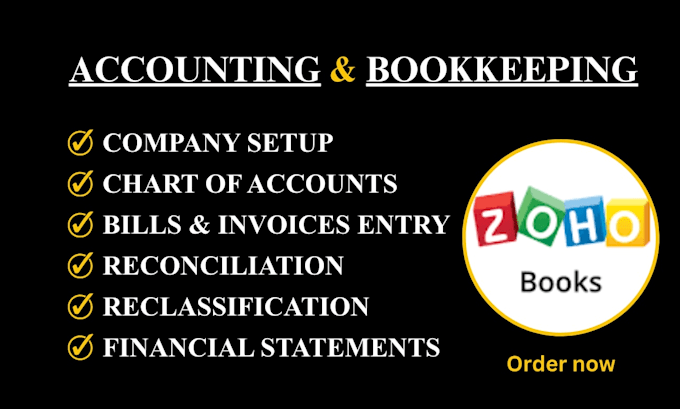 do accounting and bookkeeping using zoho books