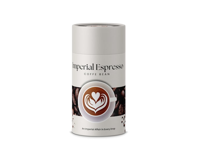 design premium tea or coffee label and packaging box