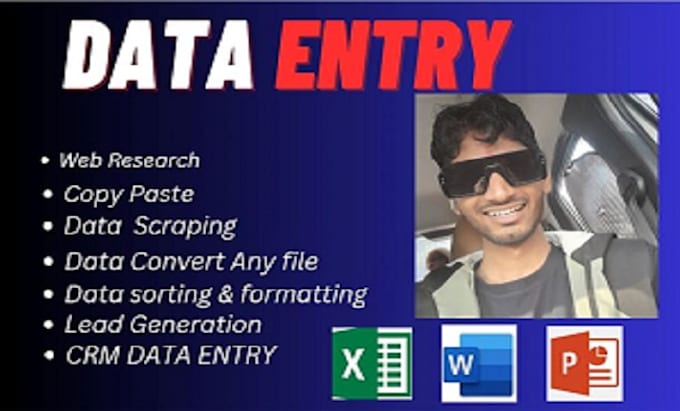 do data entry,copy paste, web research, and excel data entry