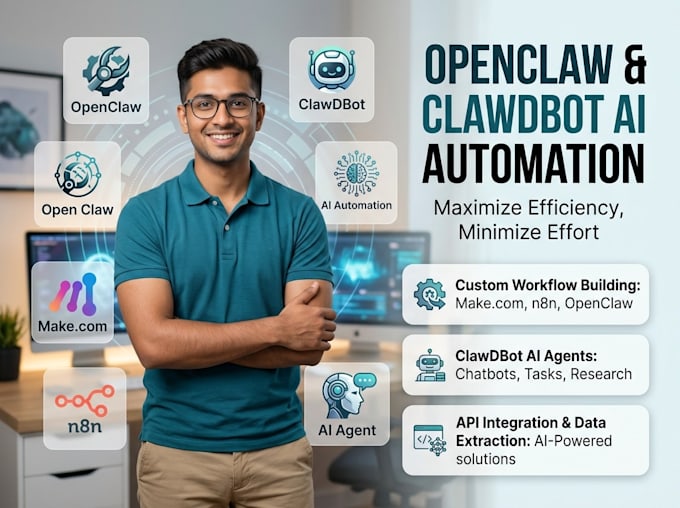 setup openclaw clawdbot open claw ai automation make,com n8n ai agent