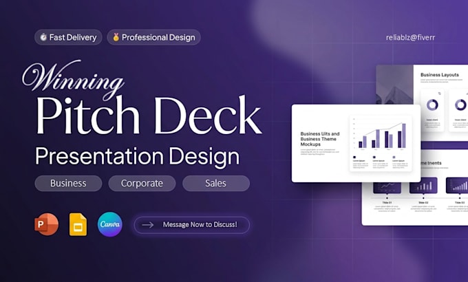 design or redesign a business, corporate, webinar, or sales presentation