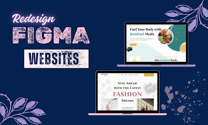 redesign websites with modern UI UX using figma
