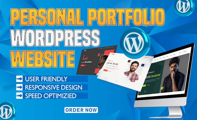 Design a personal portfolio or company portfolio website on wordpress ...