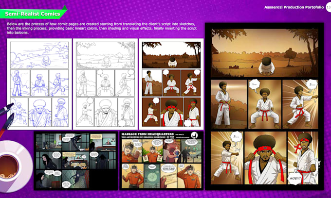 make a comic or graphic novel for you